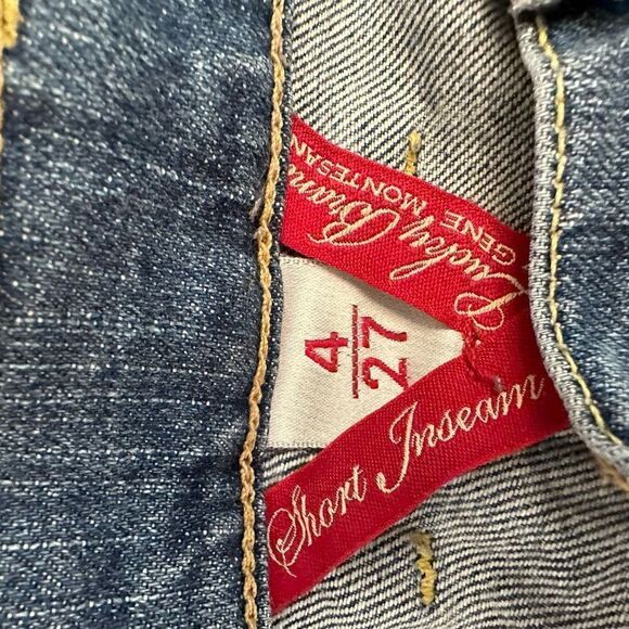 Lucky Brand Women's Gene Montesan Acid Wash Boot Cut Blue Jeans Size 4/27 - Picture 3 of 4